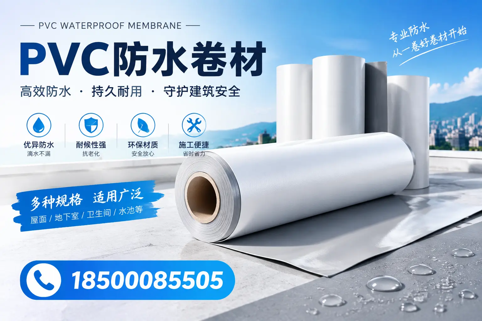 如何选择适合的PVC防水卷材?专家为您解答宿迁的需求